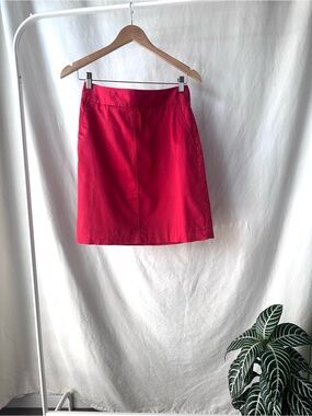 Banana Republic Red Mini Skirt